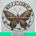 personalized butterfly shape hanging welcome sign